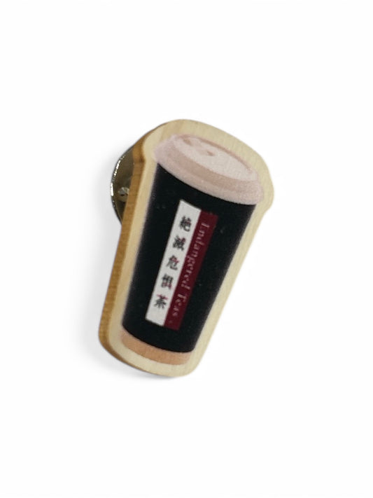 絶滅危惧茶ピンバッチ