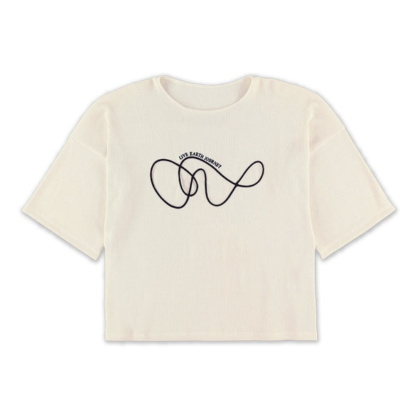 「いのちめぐる冒険（LIVE EARTH JOURNEY）」の公式Tシャツ White